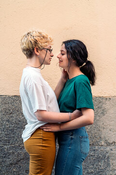 Lesbian Couple In The Intimate Moment