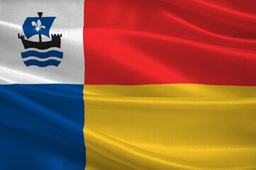 Fototapeta Flag of Almere of Netherlands obraz