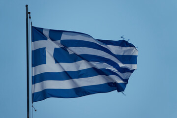 Flaga Grecji - obrazy, fototapety, plakaty
