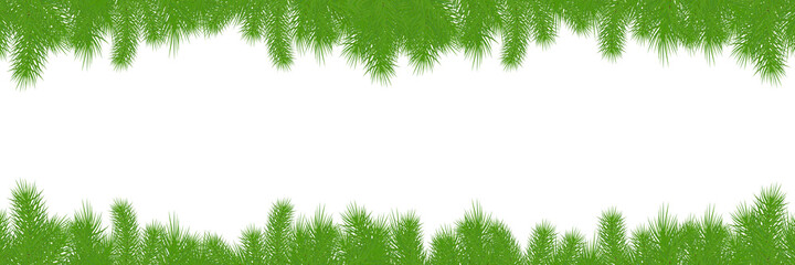 Fototapeta na wymiar Christmas tree branches background. New Year wallpaper concept. Empty copy space for winter holidays. 