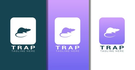 Modern mouse trap design template vector illustration