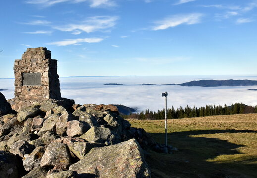Gipfel des Hinterwaldkopfs bei Inversionswetter