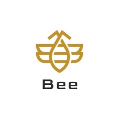Obraz premium Modern and Minimal Bee logo design inspiration