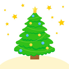 It is a card with a Christmas tree.