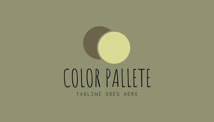 color palette logo vector design