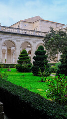 View of Montecassino Abbey, Cassino, Latium, Italy