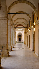 View of Montecassino Abbey, Cassino, Latium, Italy