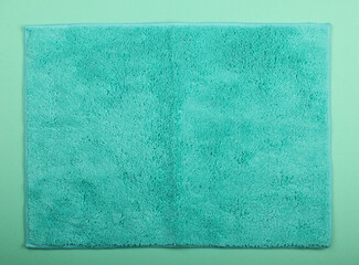 Teal blue microfiber washcloth wipe