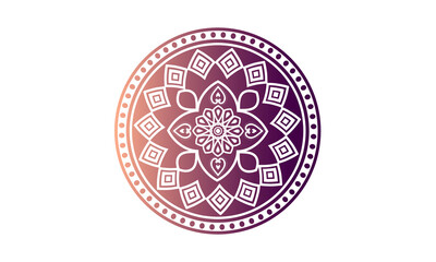 luxury Indian mandala design ornamental beautiful background in historical traditional Muslim and Indian style vector Template