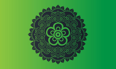luxury Indian mandala design ornamental beautiful background in historical traditional Muslim and Indian style vector Template