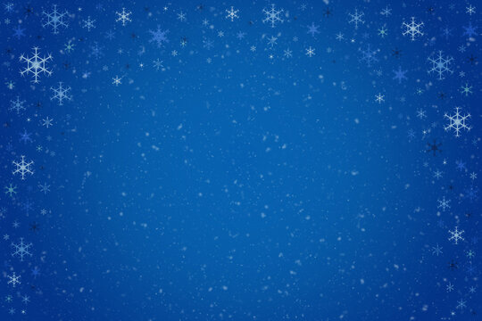 Abstract blue Christmas winter background