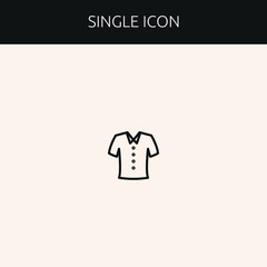 t shirt black icon with clear background