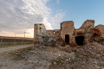 Fototapeta na wymiar View of the ancient Abbey of Sant'Agata Martire in Puglia - Italy