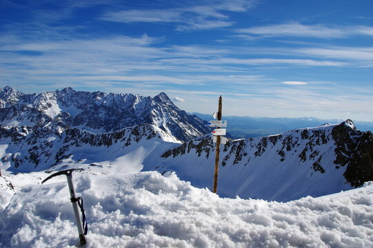 Widok z Przełęczy Zawrat Tatry Wysokie