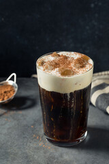 Homemade Espresso Iced Einspanner Coffee