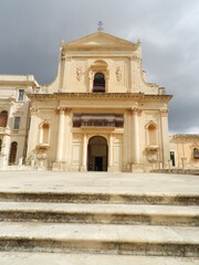 Fototapeta na wymiar Noto, Sicily, Church of San Salvatore, Facade