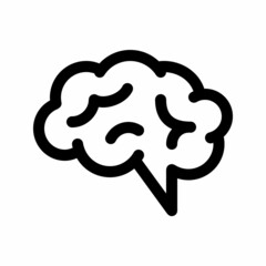 Human brain.Line icon.Vector illustration for apps and websites