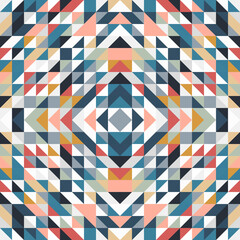 Geometric seamless pattern. Cool colorful trendy design