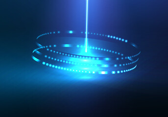 Modern futuristic neon background vector illustration.