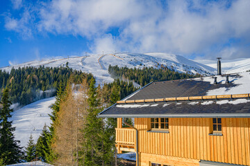 Winterhütte, Skiurlaub