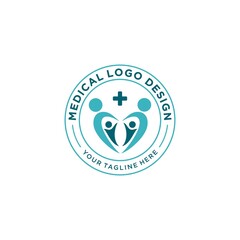 Modern medicine logo, vector template. EPS 10