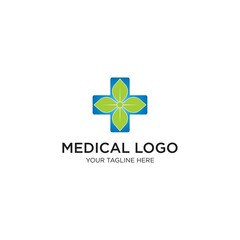 Modern medicine logo, vector template. EPS 10