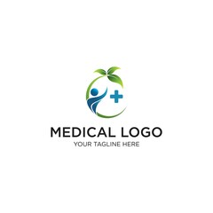 Modern medicine logo, vector template. EPS 10