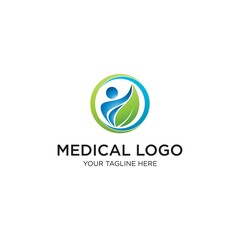 Modern medicine logo, vector template. EPS 10
