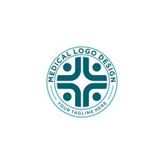 Modern medicine logo, vector template. EPS 10
