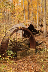 Abandoned mill wheel