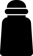 fast food icons salt bottle and shaker