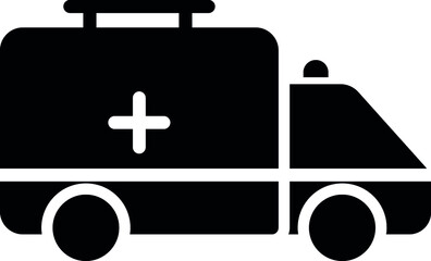 emergency icons van and vehicle