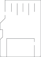electronics and appliances icons sd card and memory card