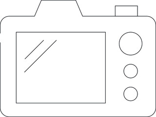 electronics and appliances icons camera and digital