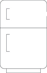 electronics and appliances icons refrigerator and ice box