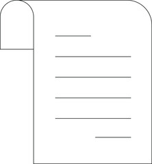 copy writing icons bill and receipt