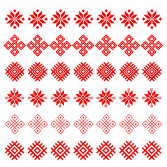 Belarusian ornament, seamless pattern. Vector illustration. Slavic traditional ornament pattern
