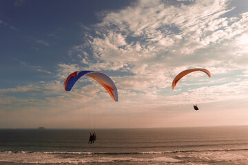 paragliding at Paracas, Peru