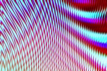 Holographic colorful neon background. Wallpaper glass pattern hologram abstract gradient