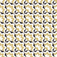 Abstract seamless gold pattern in Asian style.