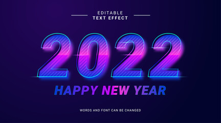 Happy new year welcome 2022 modern style color