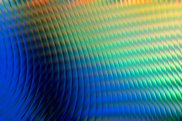 Holographic colorful neon background. Wallpaper glass pattern hologram abstract gradient