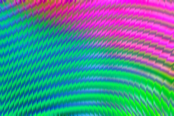 Holographic colorful neon background. Wallpaper glass pattern hologram abstract gradient