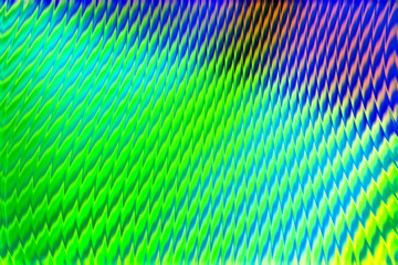 Holographic colorful neon background. Wallpaper glass pattern hologram abstract gradient