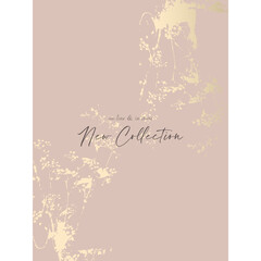 Obraz premium Floral rustic background with hand drawn doodle flowers and botanical elements
