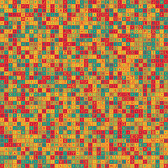 Abstract Geometric Pattern generative computational art illustration