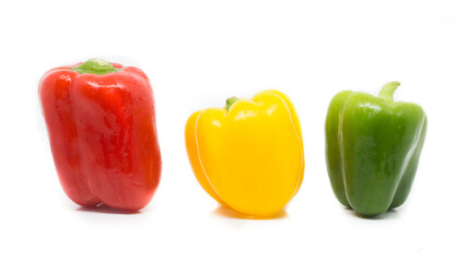 Paprika auf weißem Hintergrund