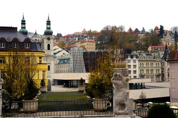 Czech Republic, Karlovy Vary. Ancient architecture of one of the most beautiful cities in the world...