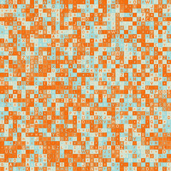 Abstract Geometric Pattern generative computational art illustration