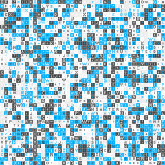 Fototapeta premium Abstract Geometric Pattern generative computational art illustration